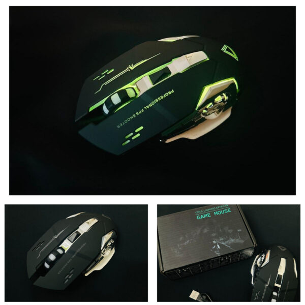 Wireless & Rechargeable Gaming Mouse LED Light Mouse | Ultimate Gaming Wireless Mouse For Laptop PC Computer Gamer