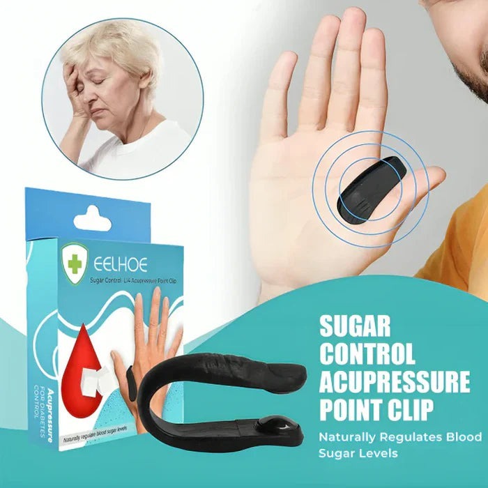 Original – Sugar Control LI4 Acupressure Point Clip Wearable – Supporting Acupressure Relaxation, Stress Alleviation, Tension Relief and Headache Relief Hand Clip Migraine Pressure Point Clip