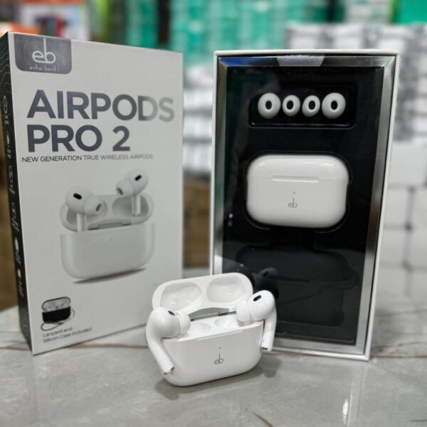 Echo Beat Airpods Pro 02 | Best Quality Airpods Pro 02 - Echo Beat Airpods - White Color - Image 3