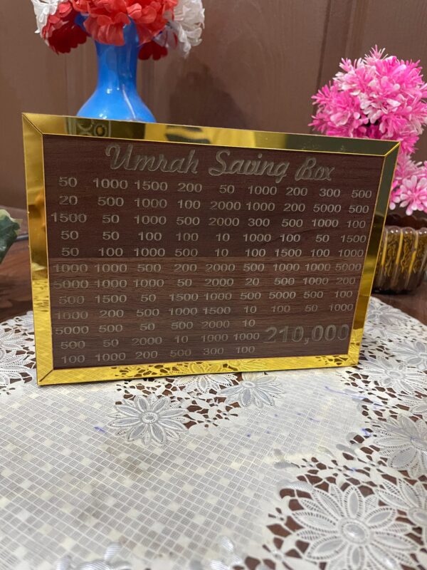 Umrah Saving Box - Box For Umrah Saving | Umrah Saving Box - Best Quality Umrah Saving Box - 210,000 Umrah Saving Box ( Random Design ) - Image 3