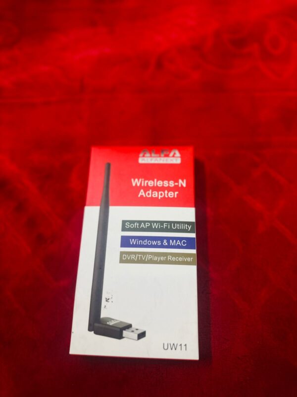 UW11 Alfa Net Wireless-N USB WiFi Adapter with Antenna | 2.4GHz 150/300Mbps High-Speed Network Dongle for PC, Laptop, Windows & Linux – IEEE 802.11b/g/n, Soft AP Utility - Image 5