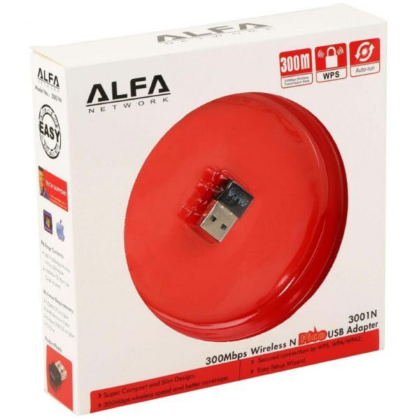 Alfa Mini USB WiFi Adapter | 300Mbps Wireless LAN Card for Computer & Laptop | Best Wireless Adapter - Image 9
