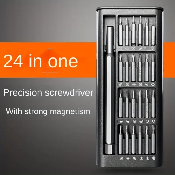 24 in 1 Precision Mini Magnetic Screwdriver Set, 24 in 1 Tool Kit, The Ultimate Electronic Repair Tool Kit for Phone, Tablet, Computer, Laptop, PC, Game Controller, Watch, Precision Screwdriver Set Magnetic - Image 7