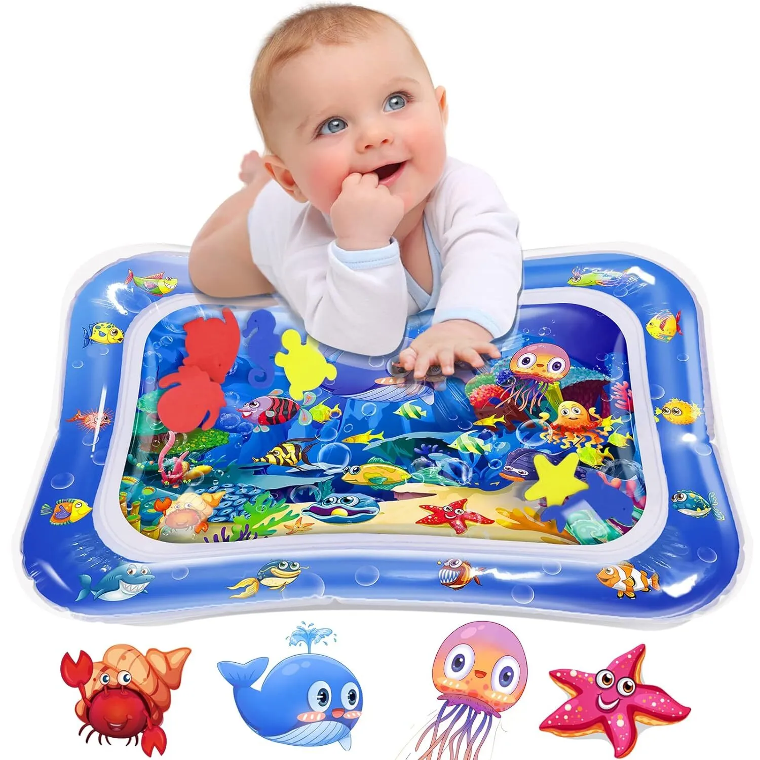 Sale Inflatable Leakproof Water Mat For Kids / Inflatable Tummy Time Mat – Random Color